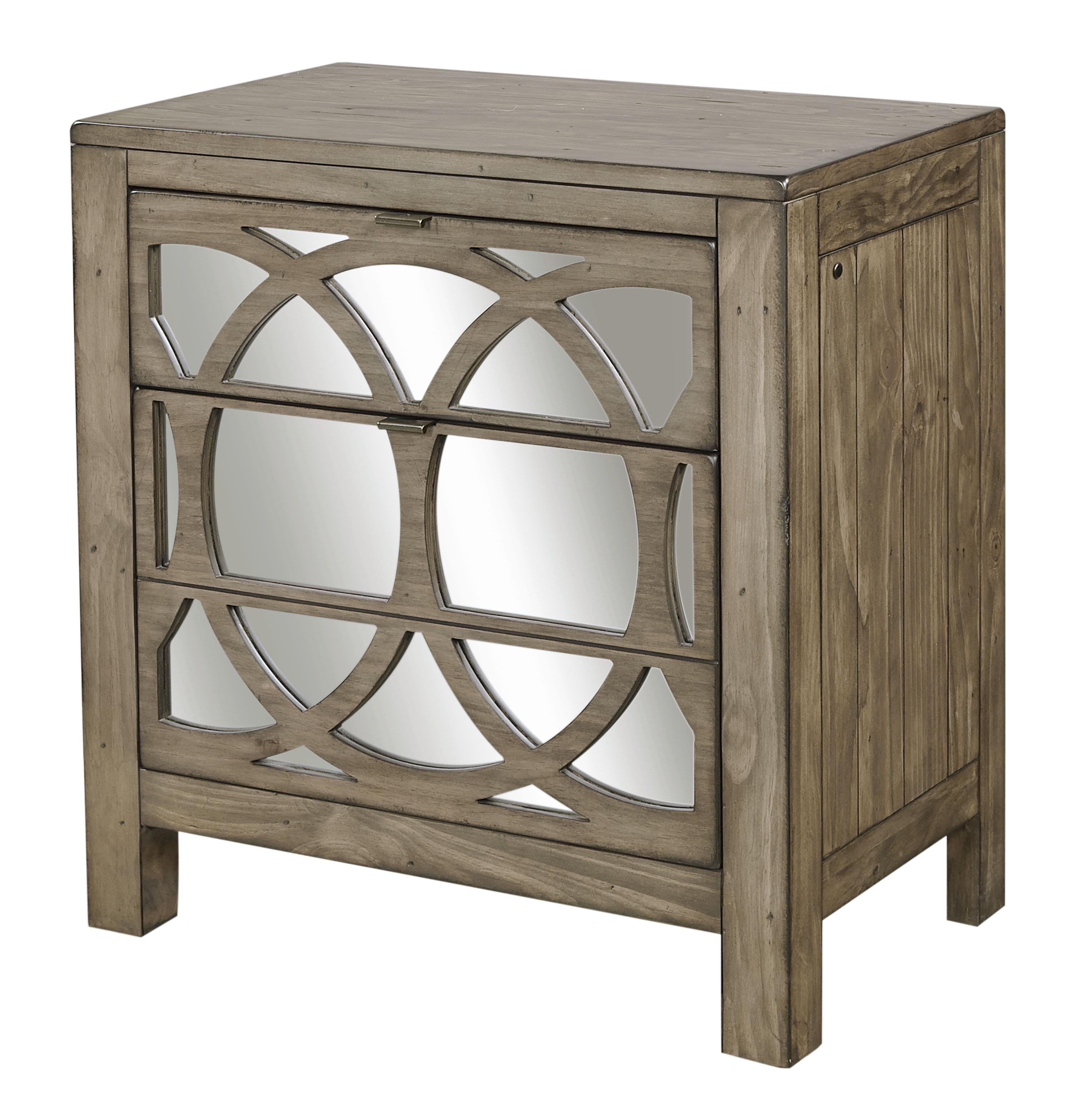 Aspenhome Tildon Liv360 Mirrored Nightstand with Two Drawers Darvin